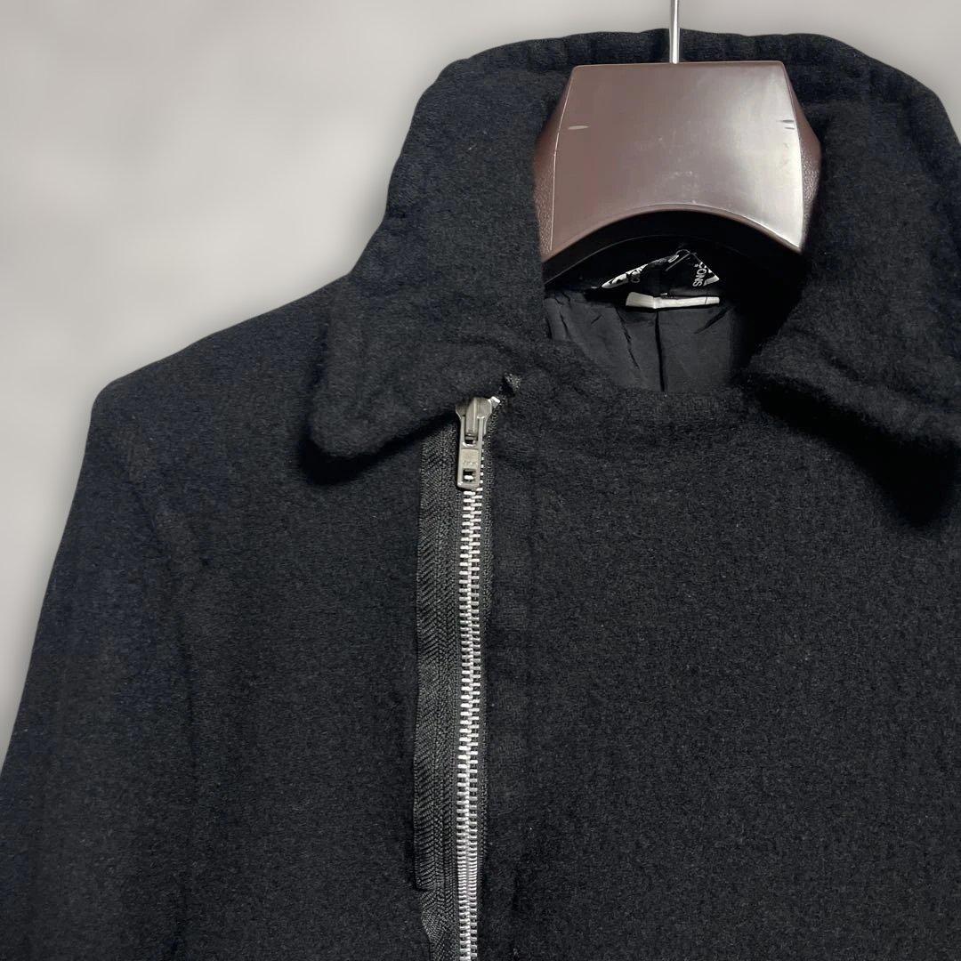 ブラックコムデギャルソン 21AW 斜めジップ ウール縮絨
