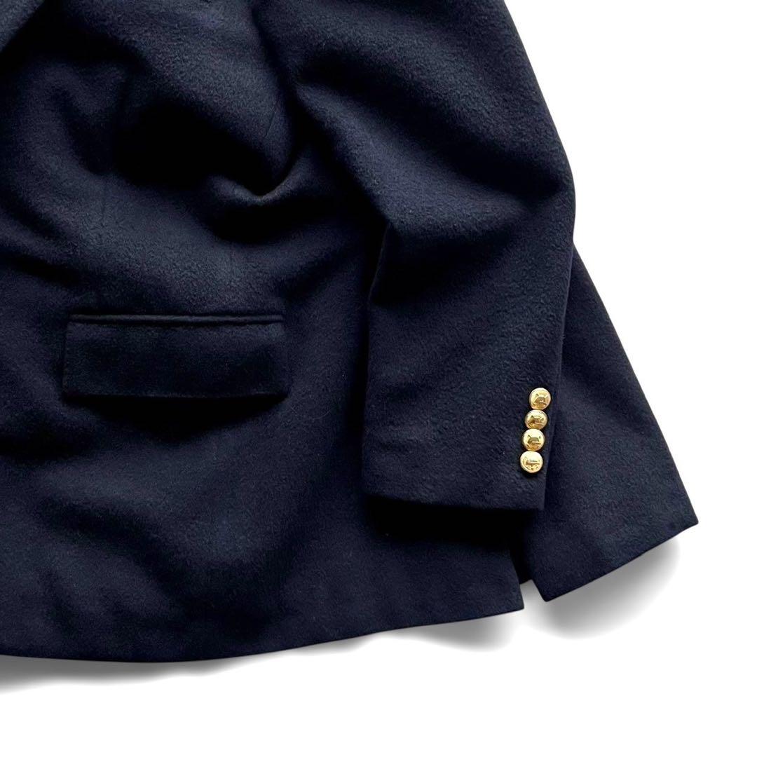【美品】ヴィンテージPOLO RALPH LAUREN ウール金釦紺ブレザー