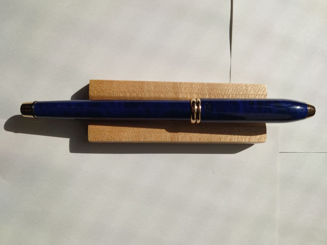 万年筆 クロス タウンゼント ブルーマーブル ペン先 14K XF 嵌合式