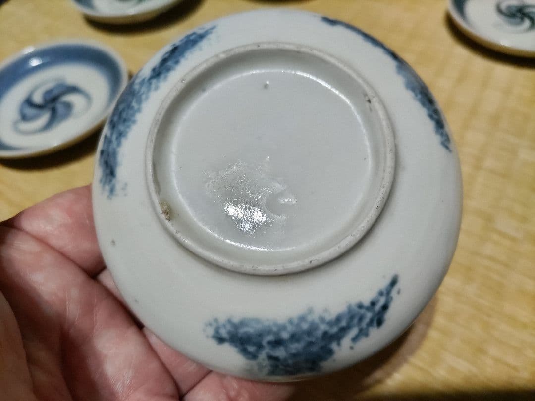 瀬戸太白手　or　瀬戸染付磁器　小皿（５枚セット）美品！