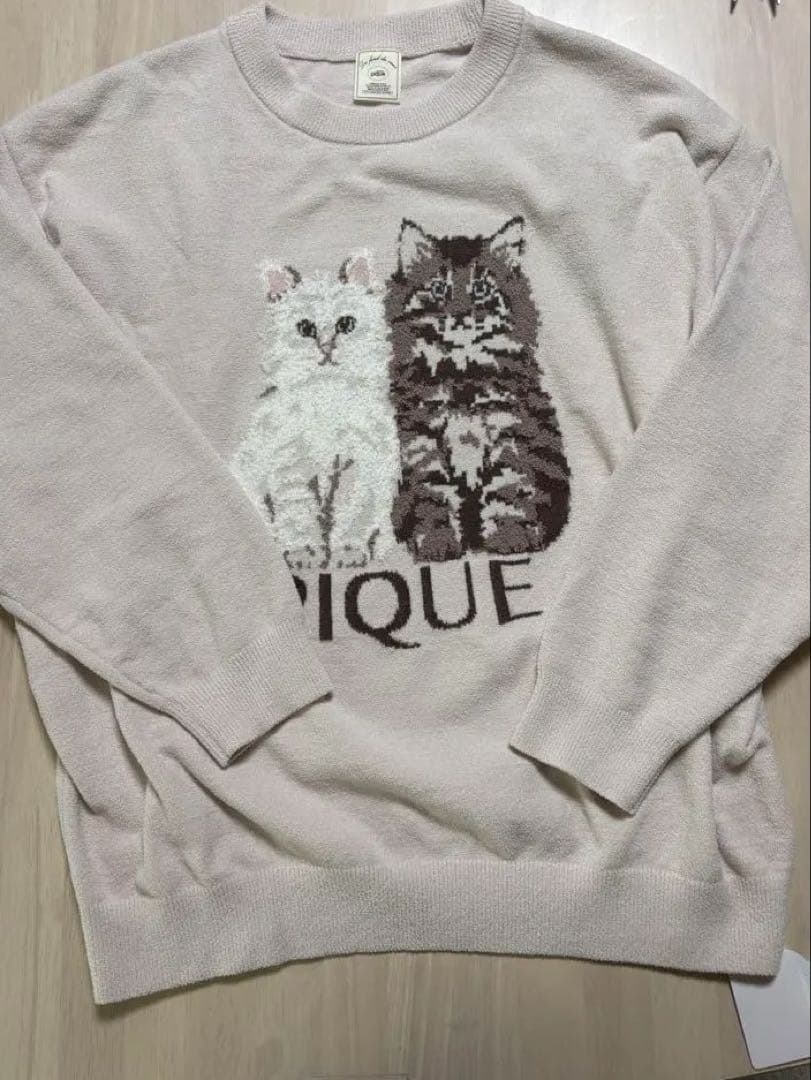 し*ん様 【最終値下】PIQUE 猫刺繍 ルームウェアセット 新品未使用　ジェラ