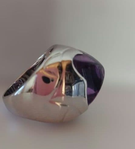 ブルガリ ピラミデ 750 アメジスト K18WG 11号 BVLGARI