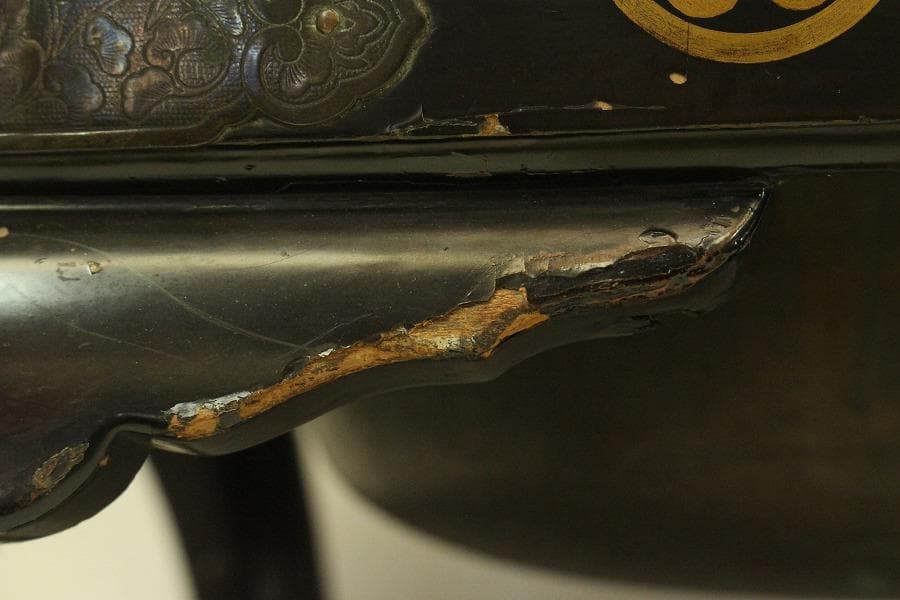 古美術 徳川 三つ葉葵紋 瓶掛 火鉢 大名火鉢(ZE479)