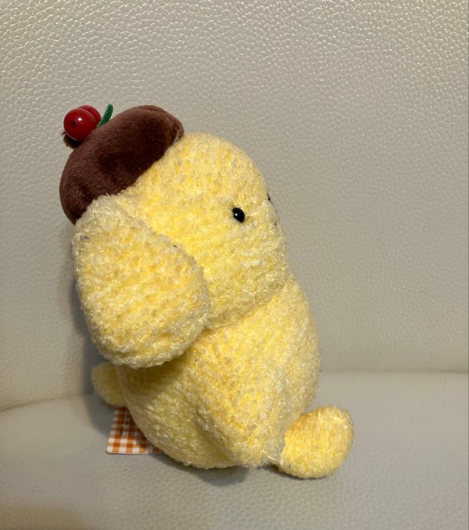 ポムポムプリン　カスタードプリン　ぬいぐるみ　マスコット　ボールチェーン