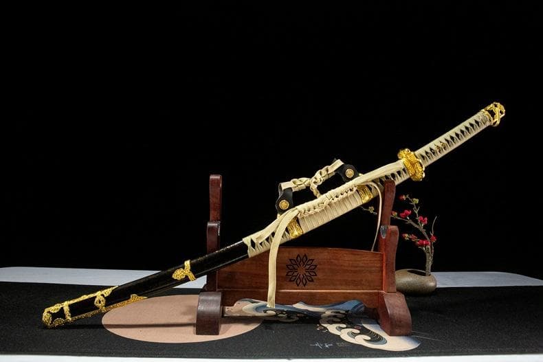 耀金太刀 日本刀 模造刀 居合刀 武士道 武蔵 鑑賞用 手鍛造打