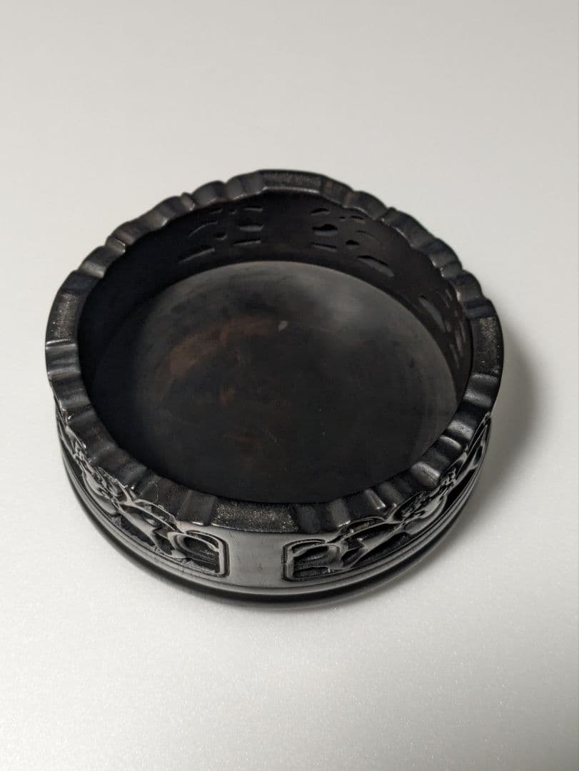 最終値下げ』中国の香炉 紫檀 透かし彫り