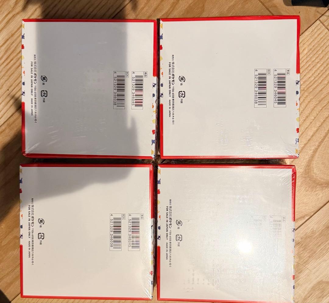 モトスティカポケモンカード151 4BOX シュリンク付き