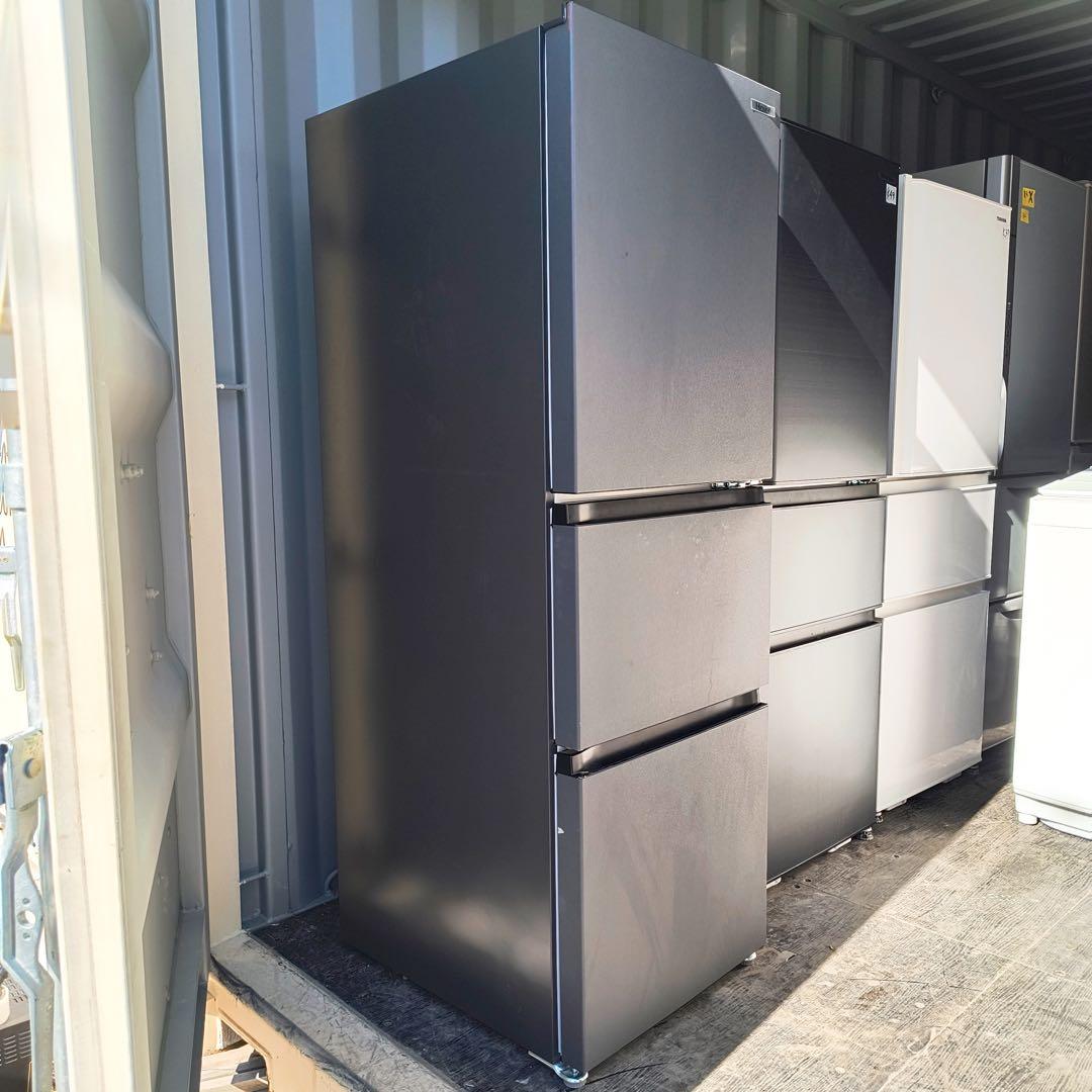 49運搬取付無料！マットグレー・純正Haierすっきりスリム冷蔵庫！完動品超美品