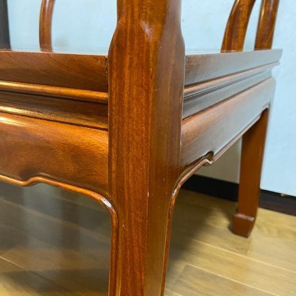 Y②高級 花梨？中国椅子 アンティーク風 インテリア 家具 木製