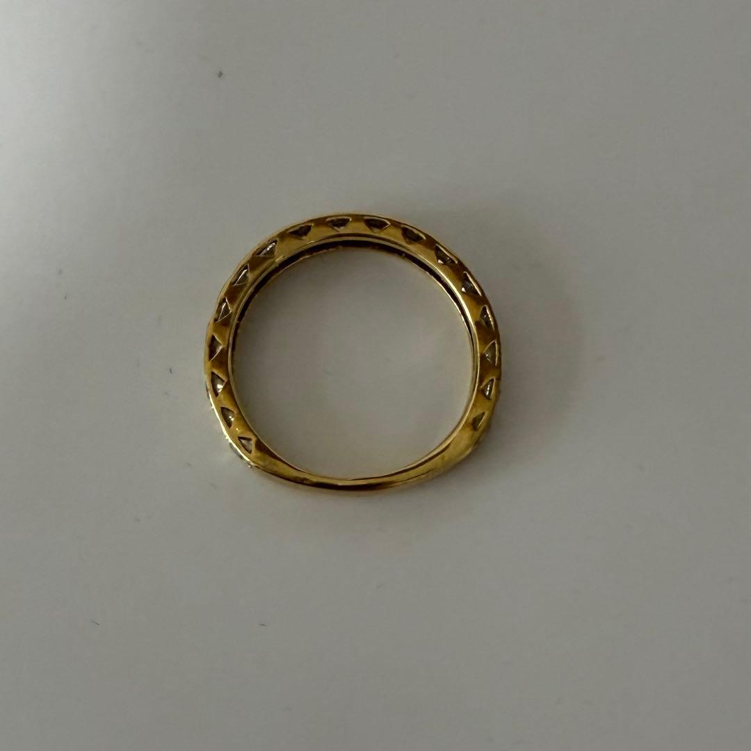 K18イエローゴールド ダイヤエタニティリング 1カラット