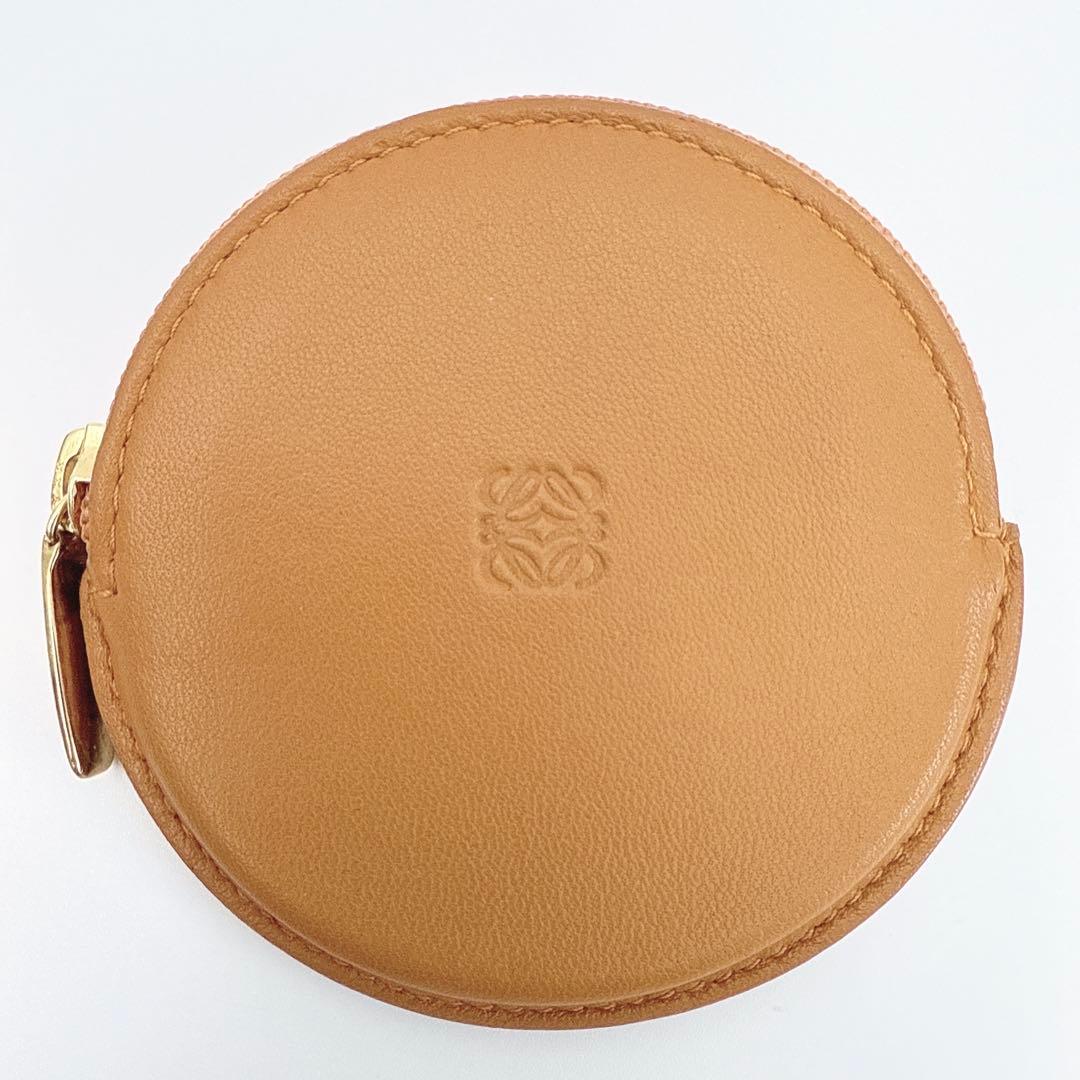 ロエベ アナグラム ケース パース 小銭入 ナッパレザー キャメル