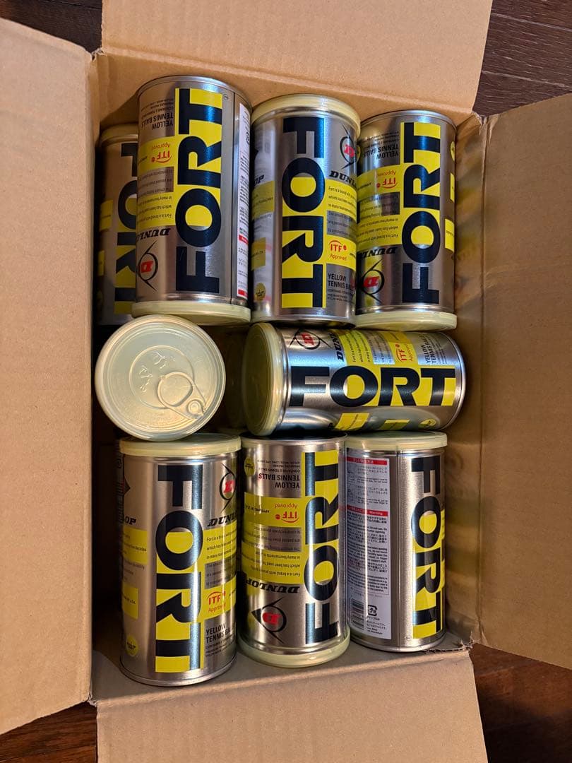 ダンロップ　2球入りFORT缶　15個セット ダンロップ 2球入りFORT缶 15個セット ダンロップ 2球入りFORT缶 15