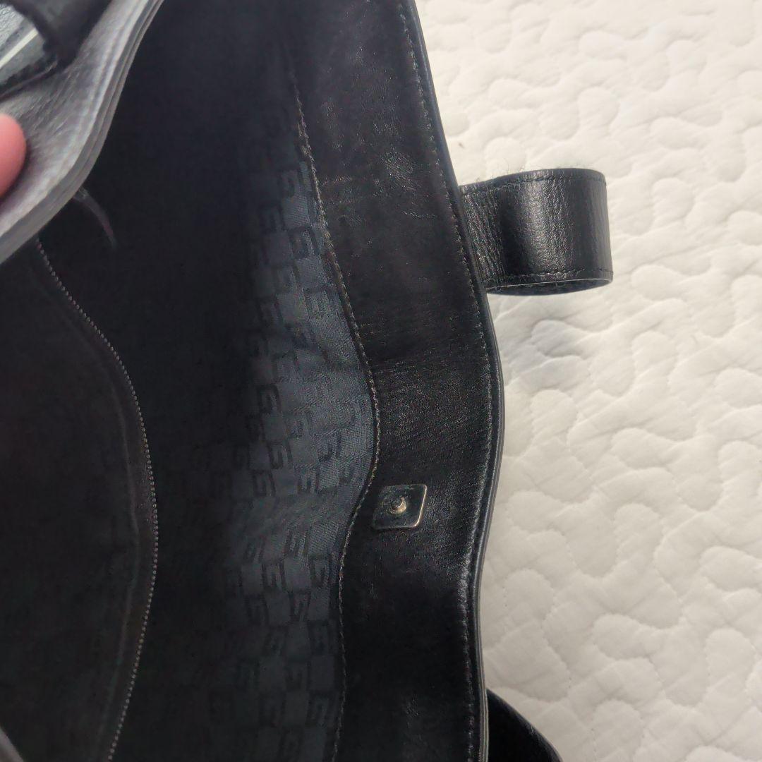 ☆used品☆GUCCI☆黒のレザーハンドバッグ☆GUCCIレディースバッグ☆