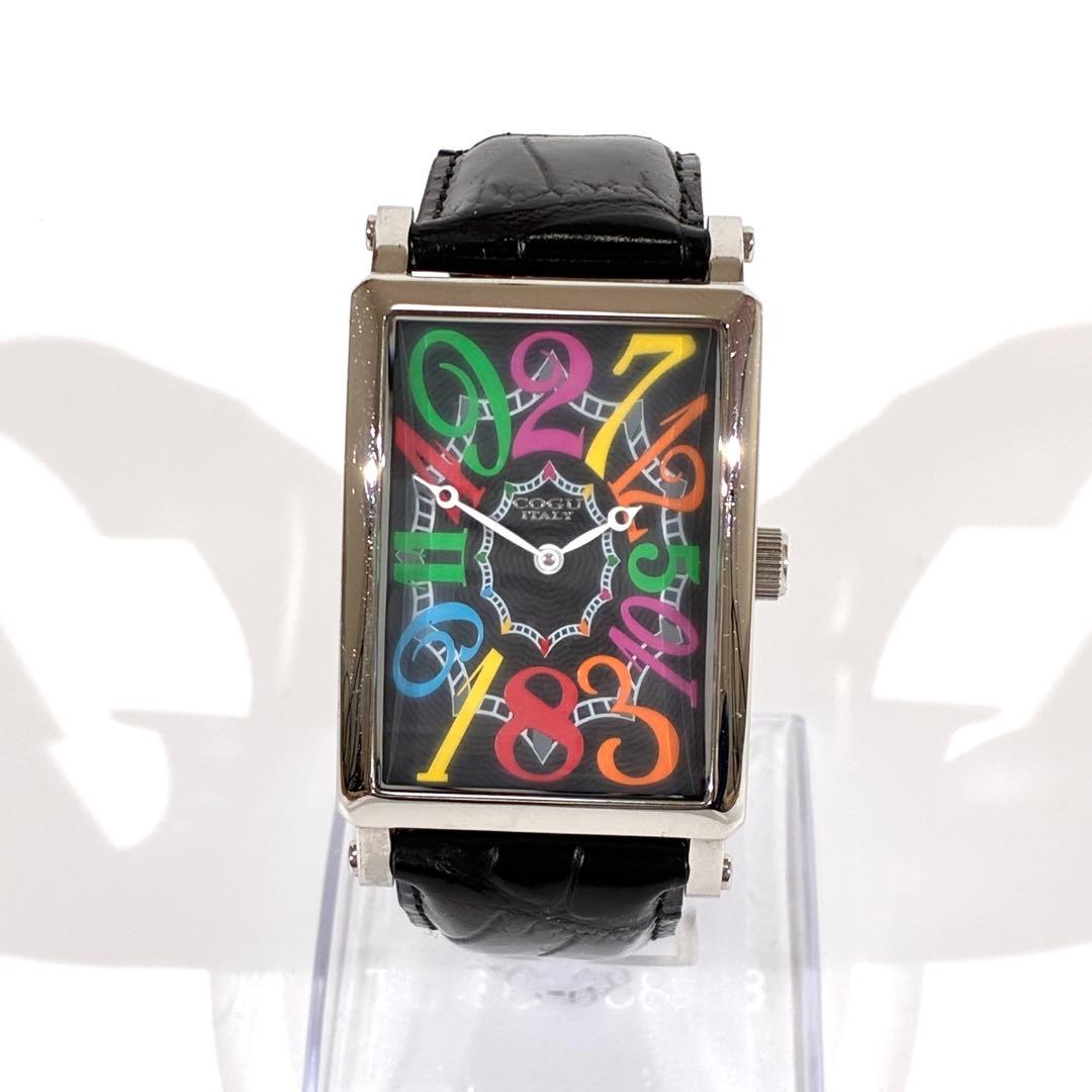 希少★ COGU コグ ジャンピングアワー 自動巻 腕時計 裏スケ