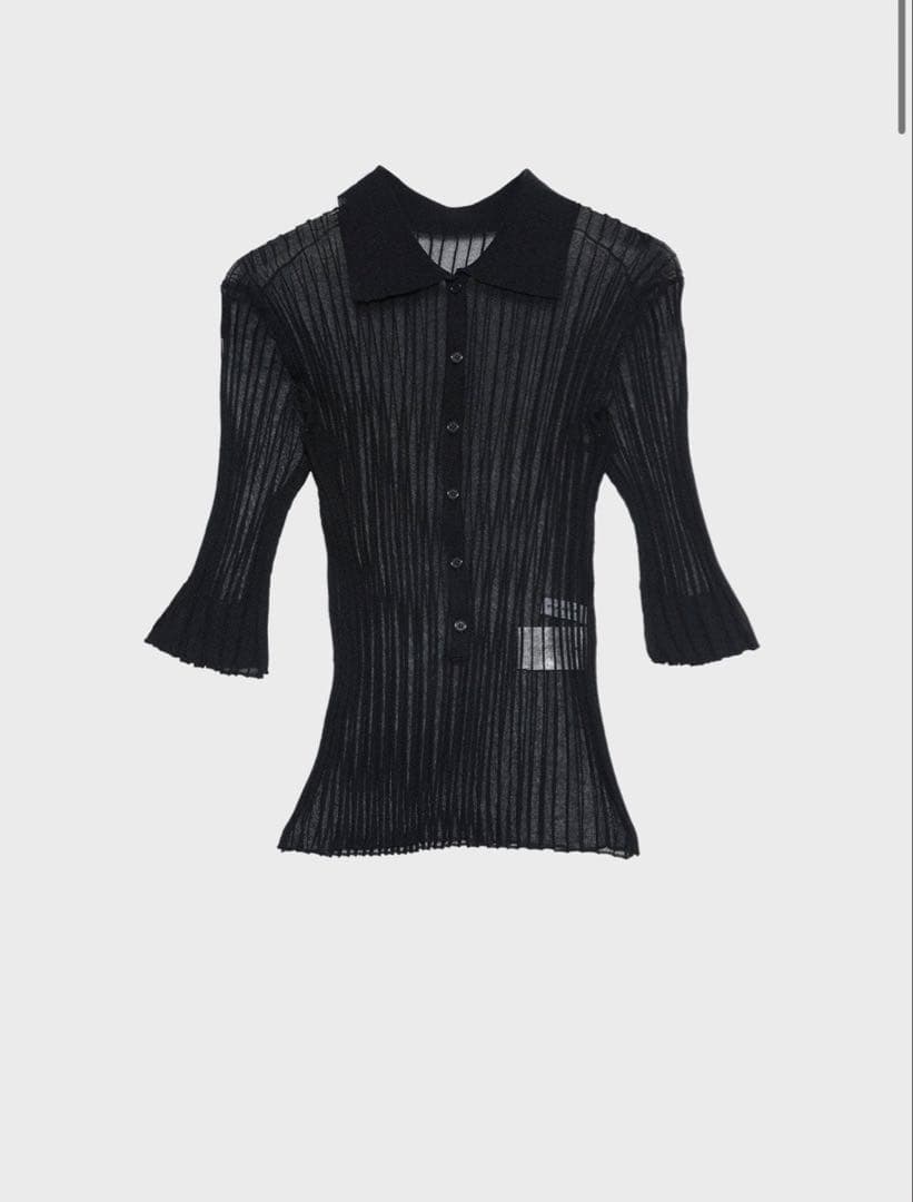 新品　STUNNING LURE ｒワイドリブポロニット