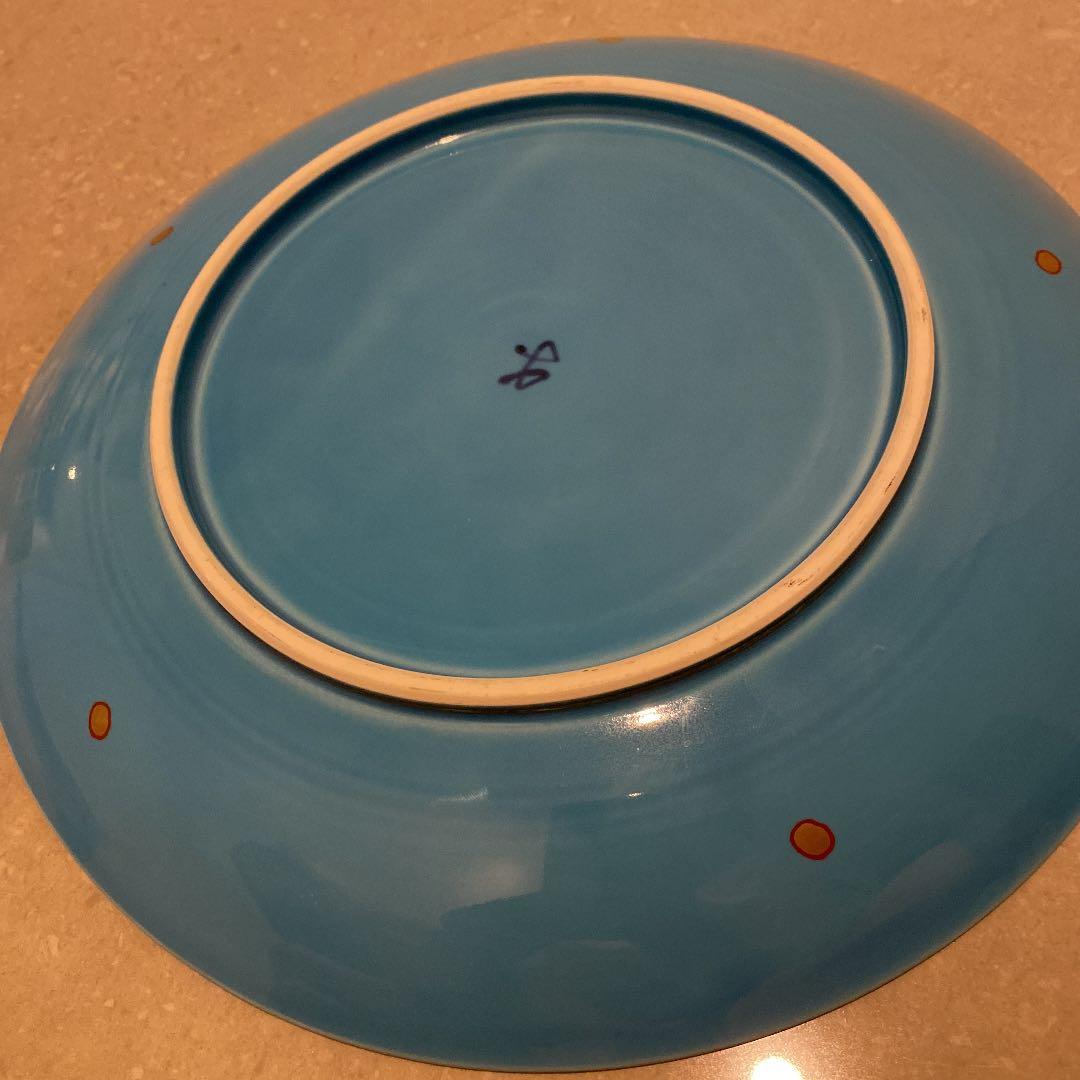 人間国宝 加藤卓男 加藤幸兵衛 幸兵衛窯 青釉魚文皿 【送料込】