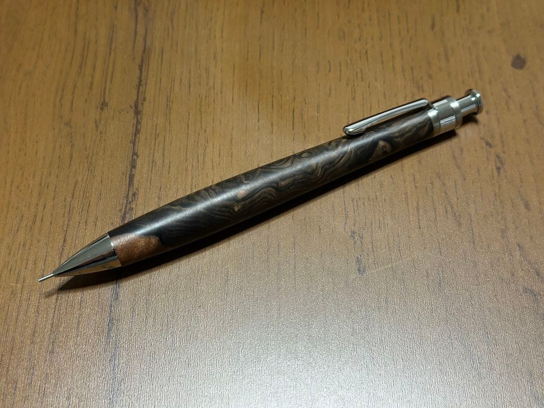 工房楔　ペンシル楔　黒檀こぶ杢　0.5mm
