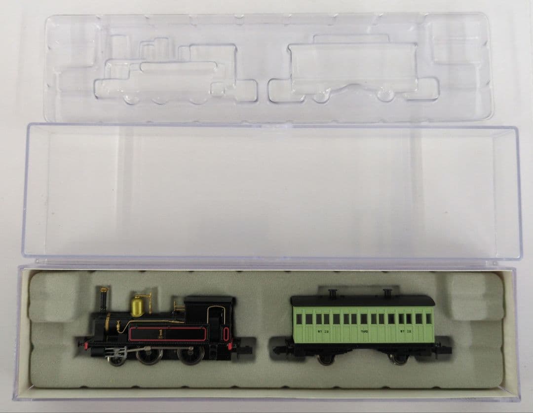 鉄道模型 1号機関車 保存車＋客車1両