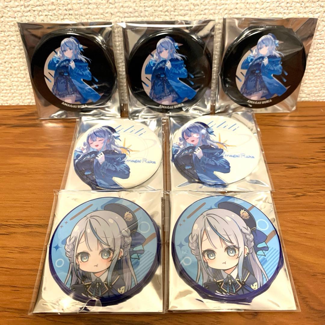 Weather Planet】 缶バッジ 雨海ルカ 7個 キャラクターグッズ