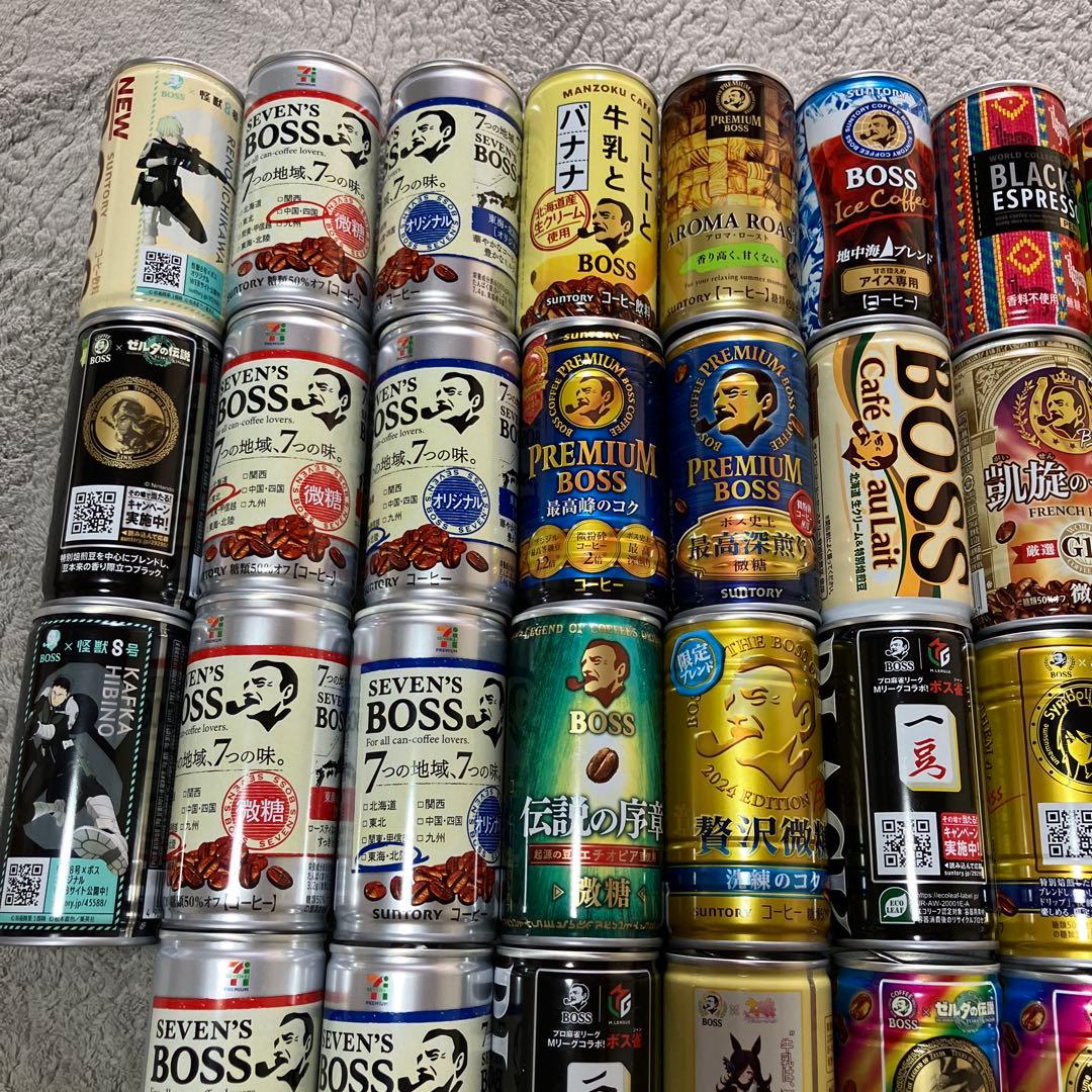 ☆サントリー BOSS コーヒー空き缶 まとめて73缶＋3缶 コレクション