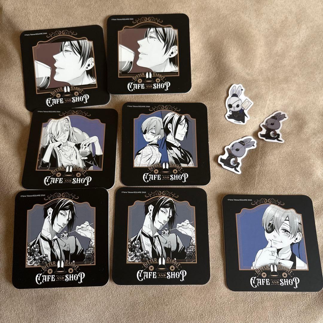 新品】黒執事 ファントムカフェ Funtom Cafe コースター 8枚セット