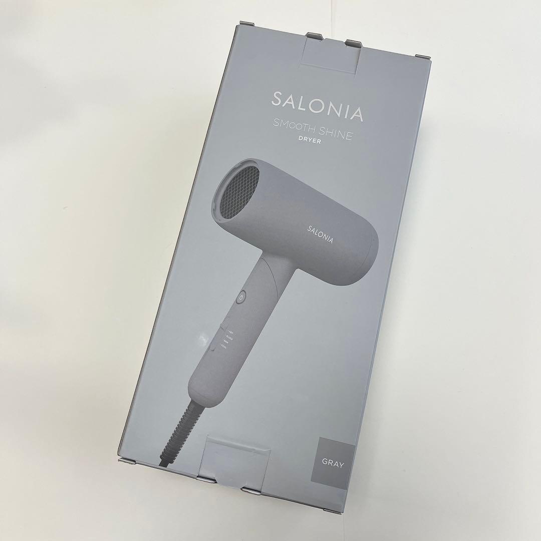 新品 動作確認のみ SALONIA スムースシャイン ドライヤー 速乾軽量