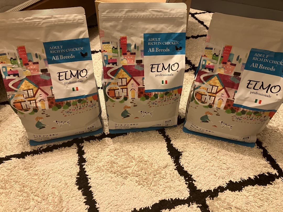 【BLACKCAT】ELMO成犬用チキンドライフード3kg✖️ 3袋セット 楽天市場】☆【成犬用 イタリア製ドッグフード 3kg】ELMO エルモ