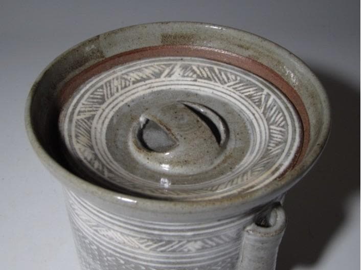 ○真清水蔵六 三嶋写水指 美しい造形の逸品! k336