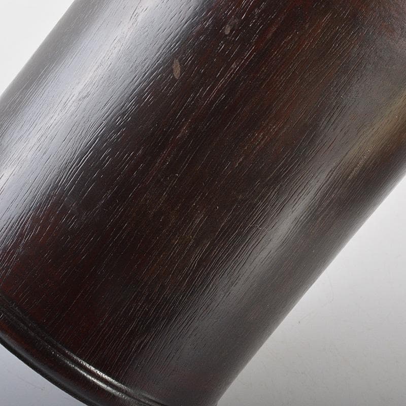 中国 書道具 唐木紫壇製 筆筒 N 6375E - メルカリ