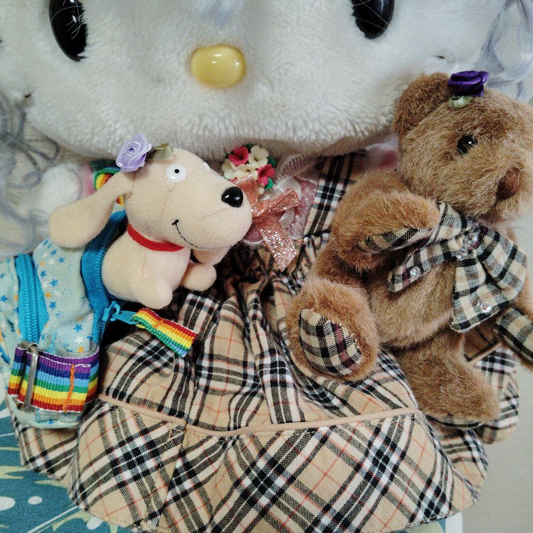 hello Kitty Sanrio 手作りプラッシュドール 王冠付き