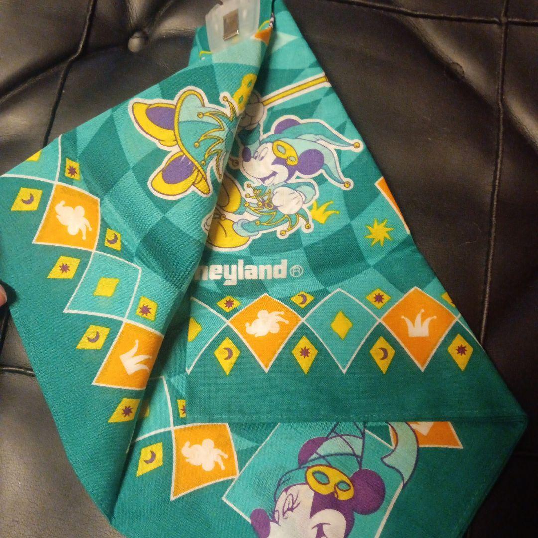 ディズニーランドレトロ15thべんとうチーフ2枚バンダナ2枚ハンカチ