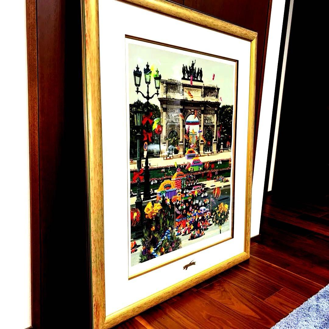 20000OFF ヒロ・ヤマガタ ローイング シルクスクリーンアート作品証明