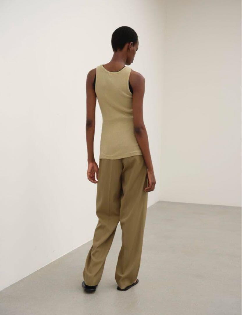 トップス AURALEE ORGANIC SOFT RIB TANK 24SS