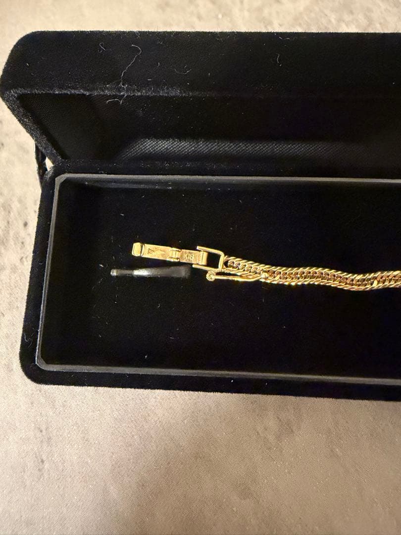 18K 8面ダブル17cm 5g‼️ 超美品‼️やはり6面と比べて8面は輝きが違う！