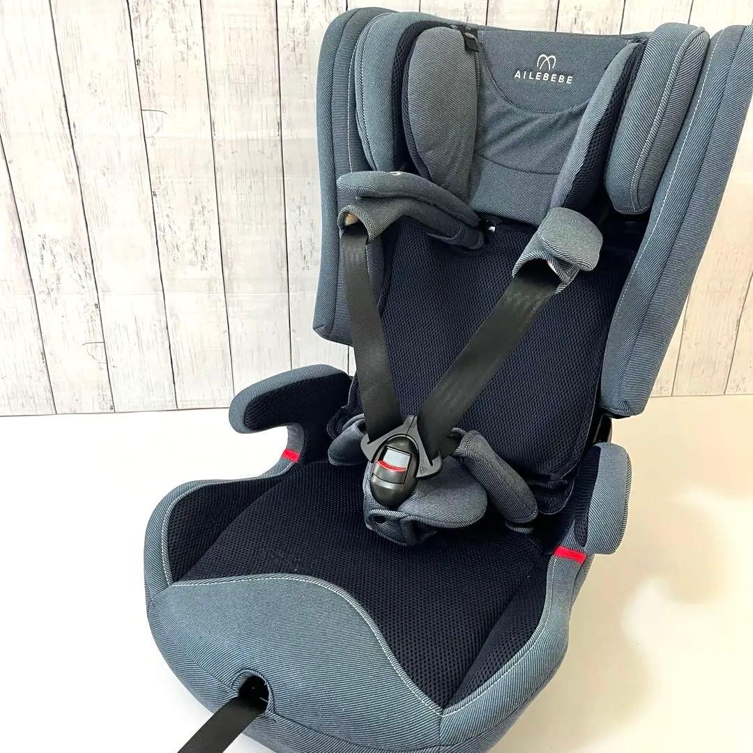 エールべべ パパット2 プレミアム ジュニアシート デニムブルー