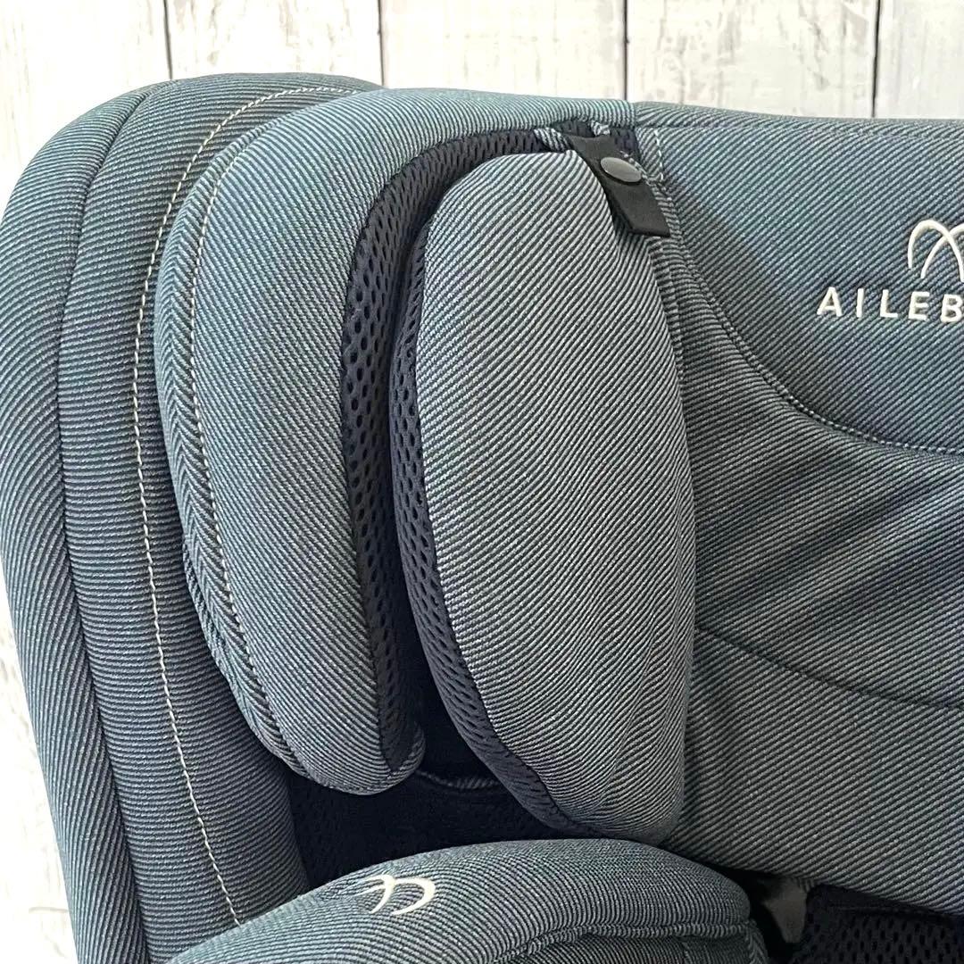 エールべべ パパット2 プレミアム ジュニアシート デニムブルー