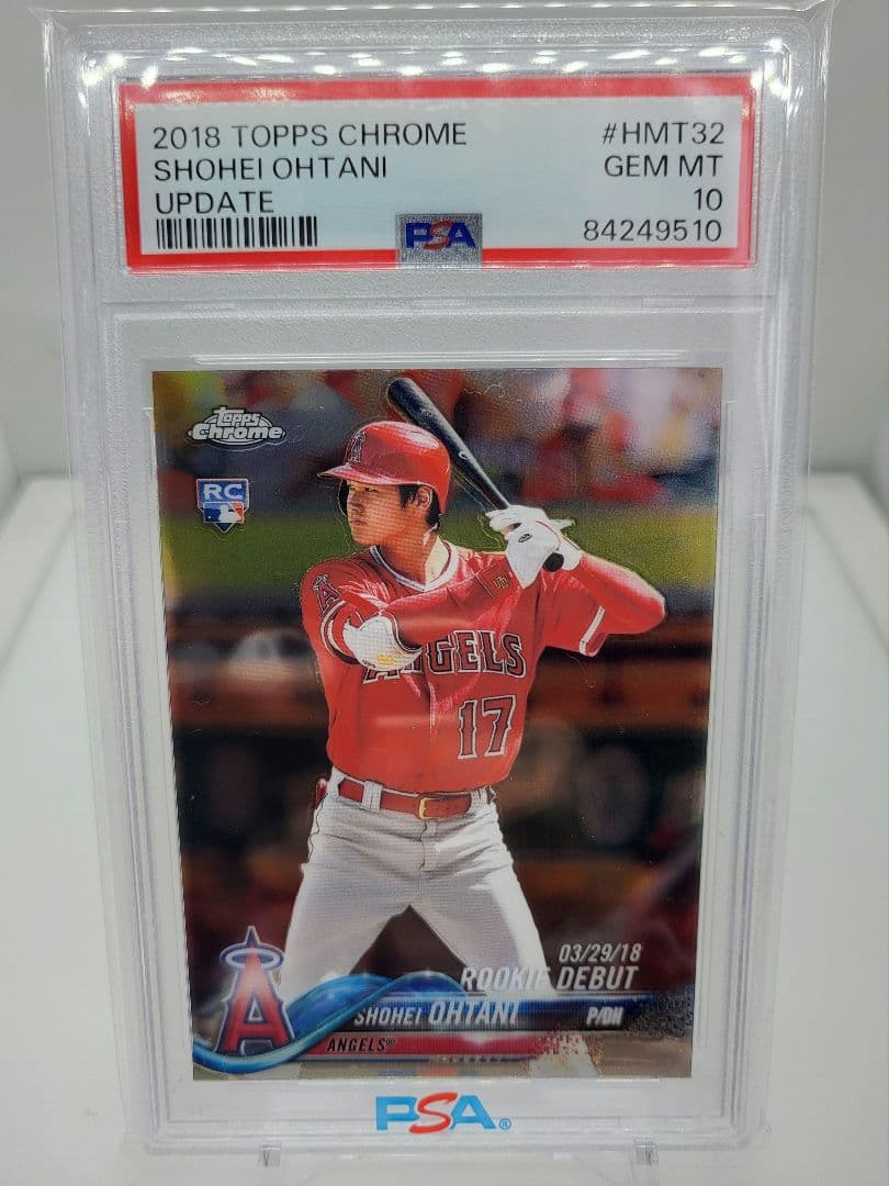大谷翔平2018 Topps Crome PSA10 ルーキーHMT32