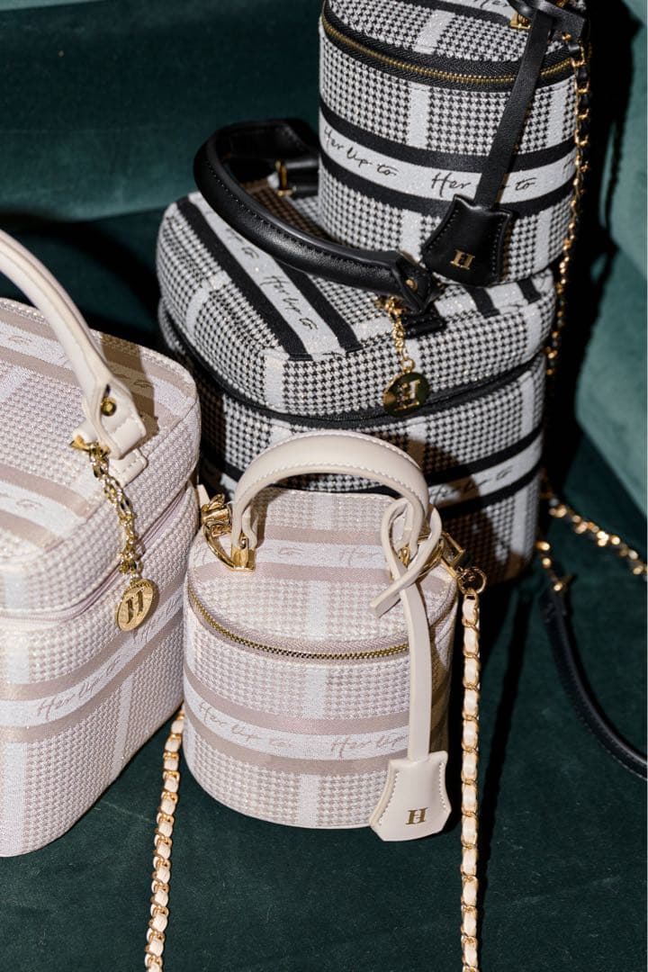 バッグ herlipto Jacquard Mini Vanity Bag