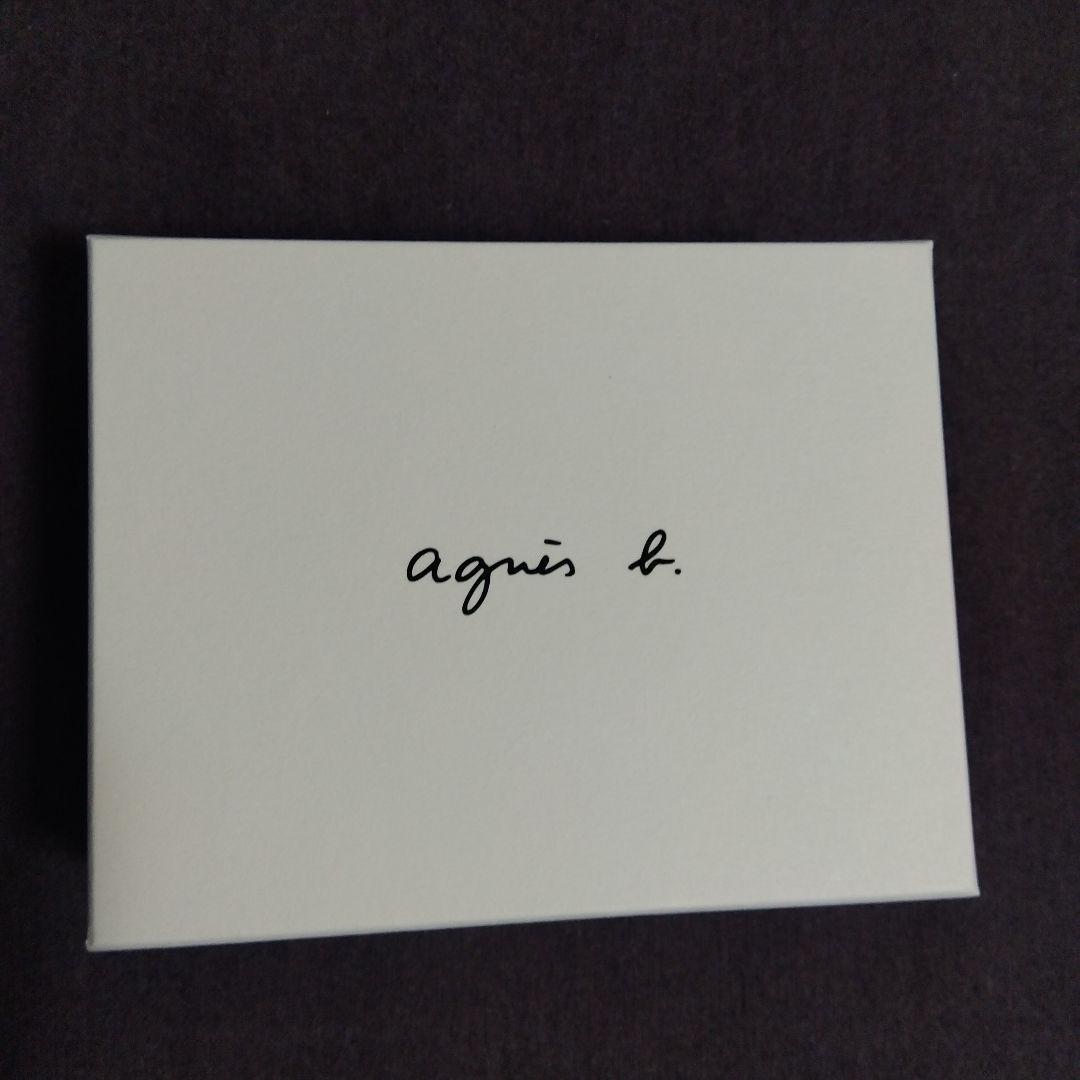 アニエスベー　ガラスレザー　二つ折り ウォレット　財布