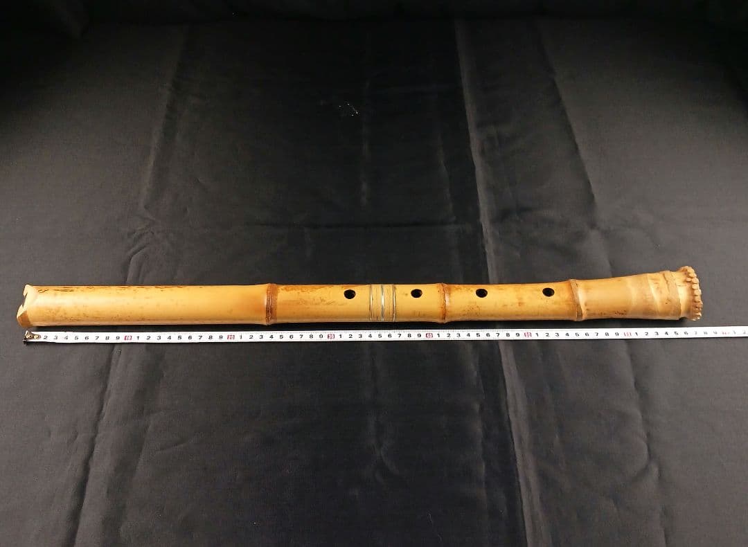 Y3110-1 琴古流 尺八 月童 銀三線 全長67㎝ 竹製 - メルカリ