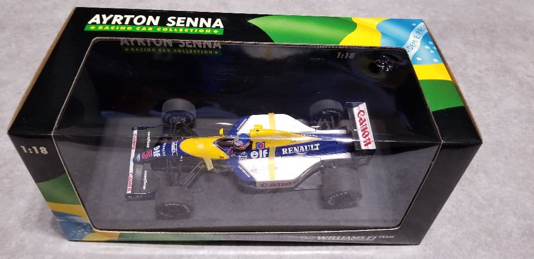 【レア】ミニチャンプス　1/18 ウィリアムズ FW14 マンセルライドオンセナ