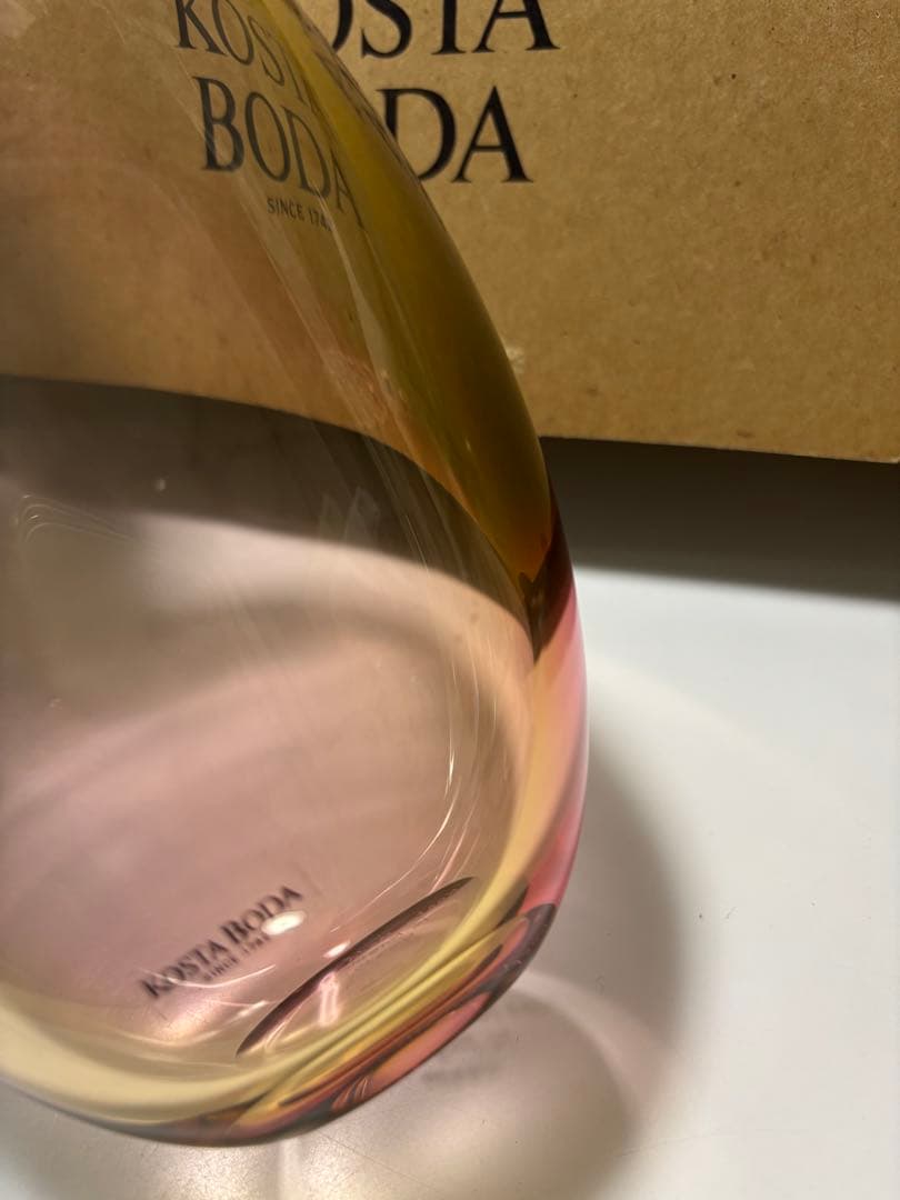 kiri様 コスタボタ ピンクグラデーションガラスボトル