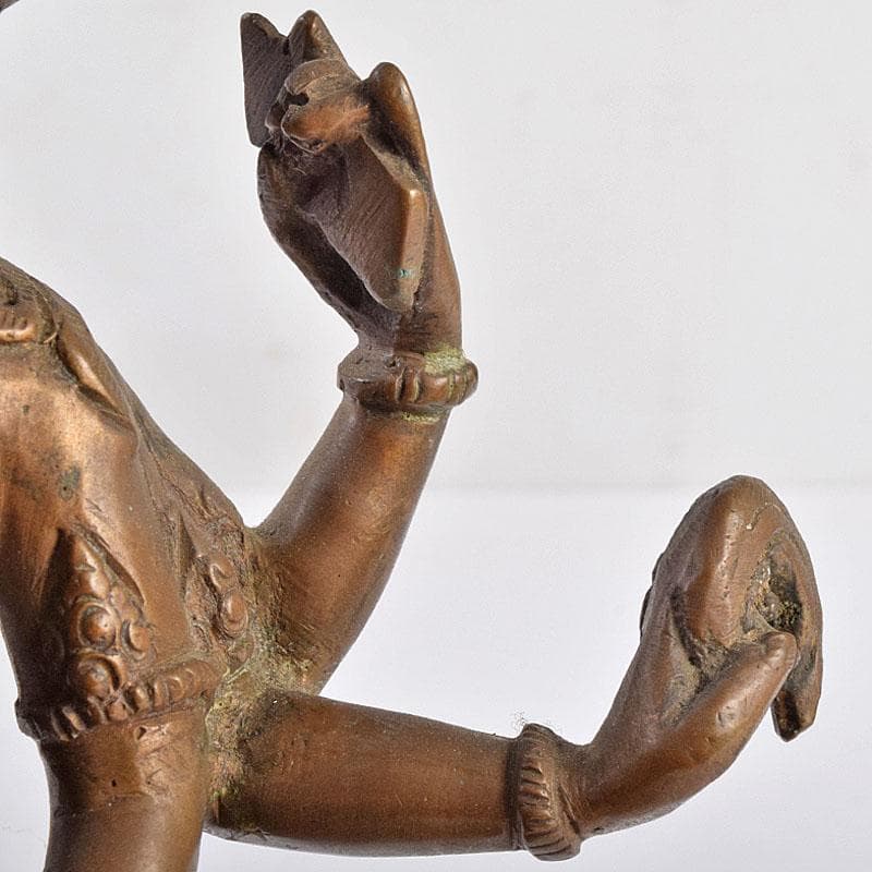 仏教美術　古銅　ヴィシュヌ神像　チベット仏　仏像　置物　V　R9035