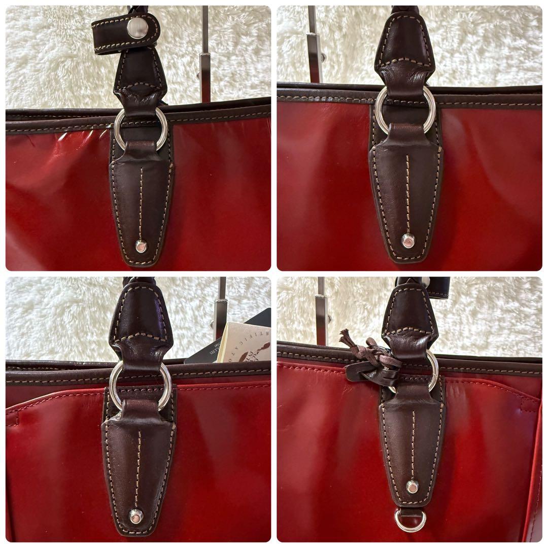 【未使用】Kiefer neu キーファーノイ ビジネスバッグ トートバッグ 赤