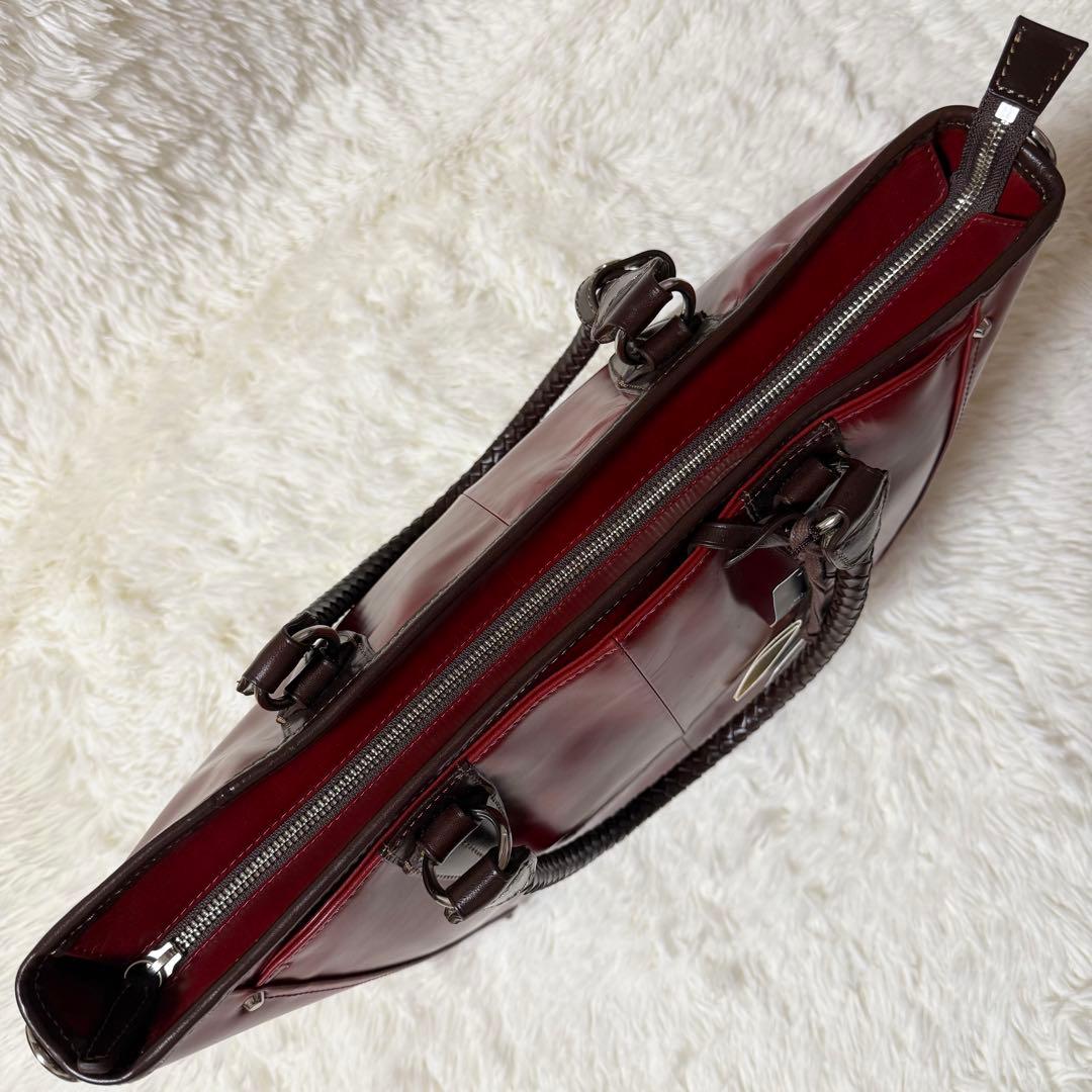 【未使用】Kiefer neu キーファーノイ ビジネスバッグ トートバッグ 赤