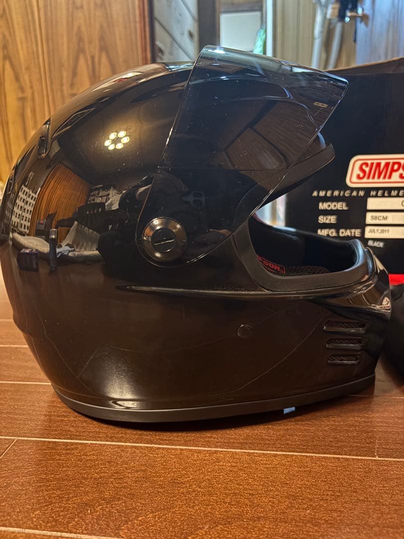 SIMSON アウトロウ58センチフルフェイスヘルメット ブラック