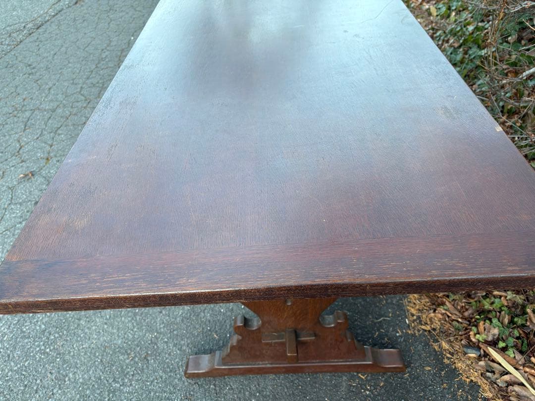③ イギリスヴィンテージ 4人掛け ダイニングテーブル リフェクトリー