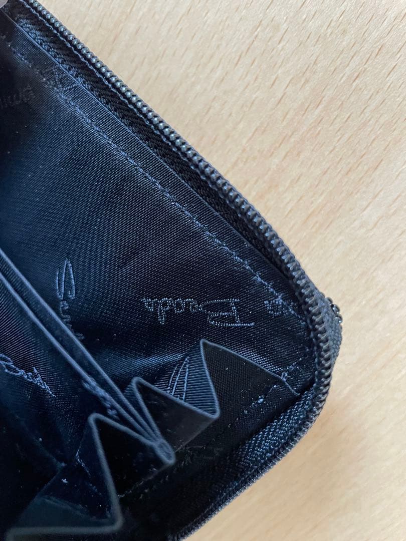 柏ビーズ ラウンド小財布099赤帯柄ビーズ刺繍