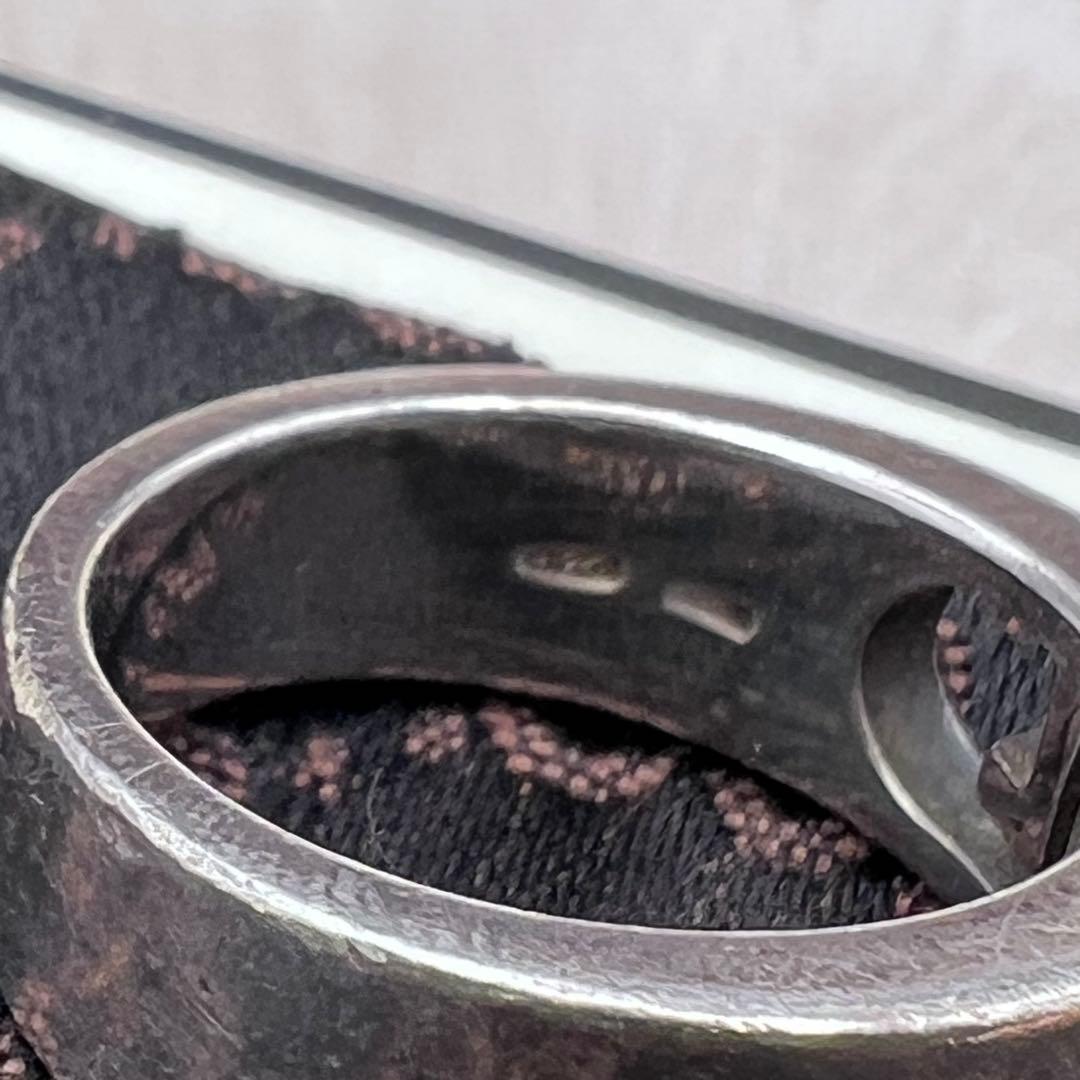 人気✨GUCCI シルバーリング Gロゴ 表記19号 袋付