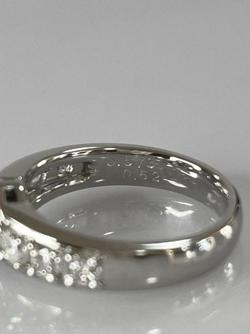 PT 天然ダイヤモンドリング 0.573ct 鑑別カード付き